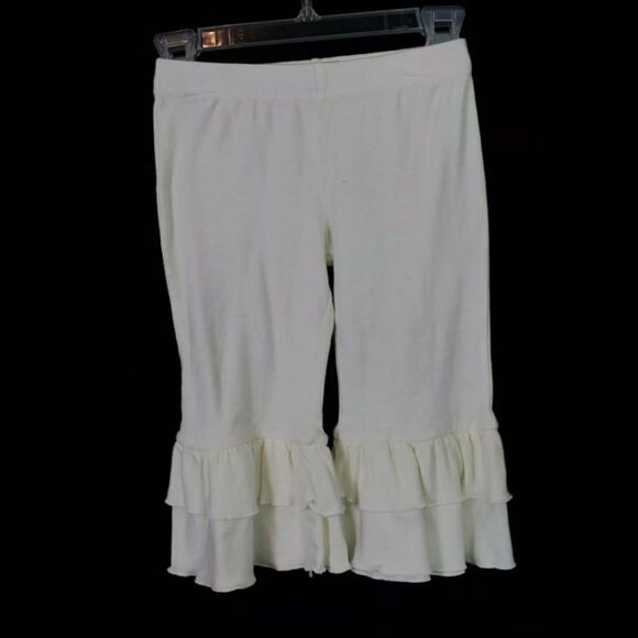 PERSNICKETY Forget Me Not LOU LOU Ruffle Top Green LIME Dots Striped PEPLUM TOP - Picture 8 of 10